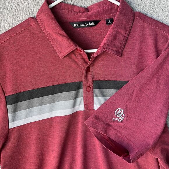 Travis Mathew Other - Travis‎ Mathew Shirt Mens Large Red Old Sandwich Polo Golf Performance